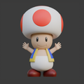 Large Toad 3D-Printed Display Figure — Approximately 2.5 Feet Tall