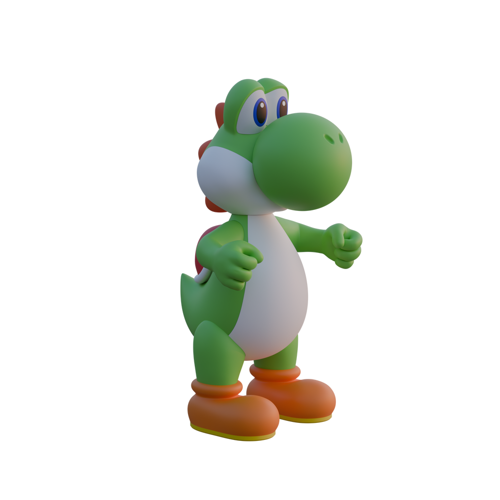 Large Yoshi 3D-Printed Display Figure — Approximately 2.5 Feet Tall