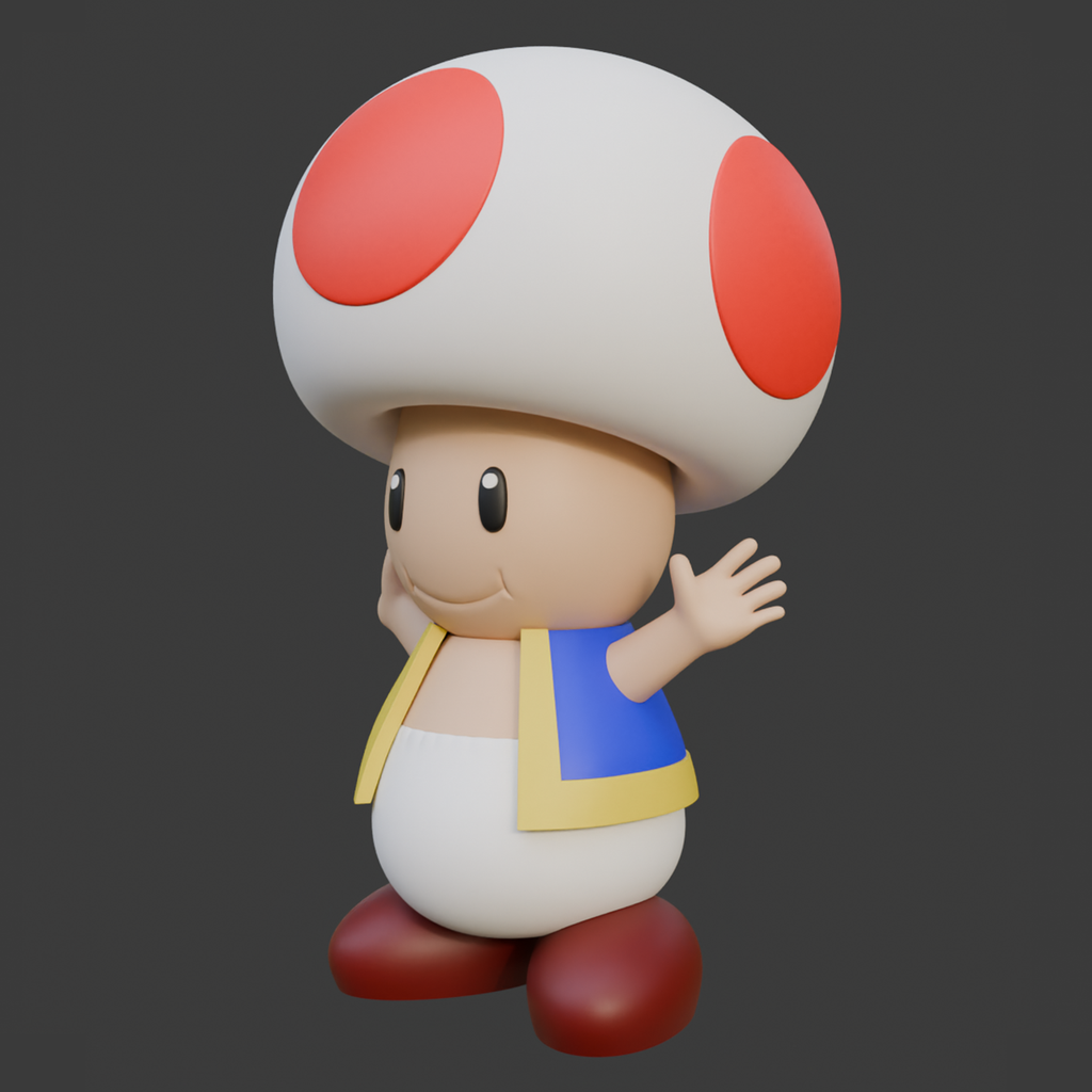 Large Toad 3D-Printed Display Figure — Approximately 2.5 Feet Tall