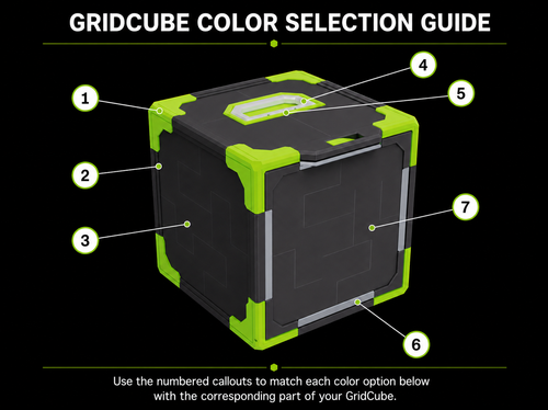 Card Holder Grid Cube