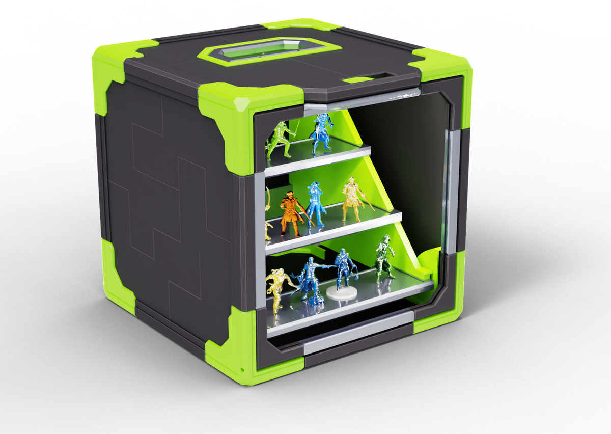 Miniature Display Grid Cube